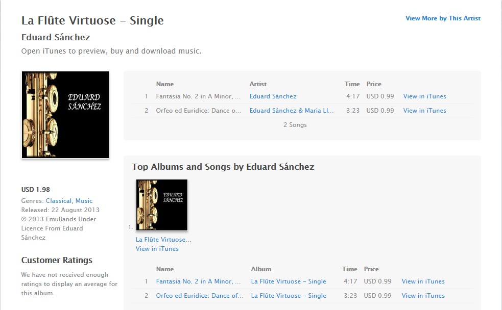 Eduard Sánchez flute