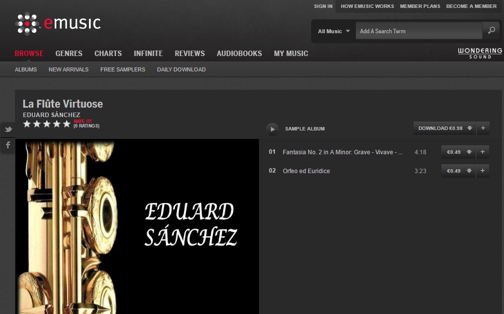Eduard Sánchez flute